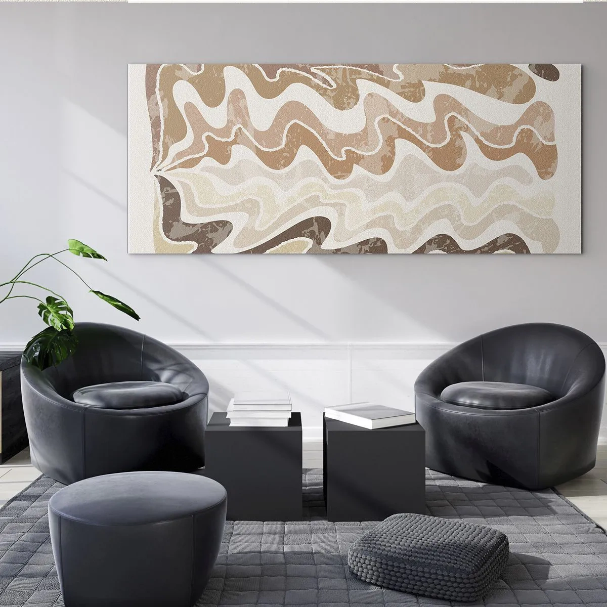 Quadro su vetro - Buona energia - buone emozioni - 90x30 cm