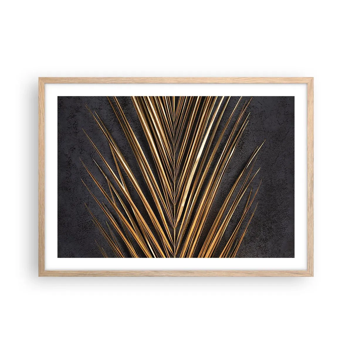 Poster in cornice rovere chiaro - L'oro dei tropici - 70x50 cm