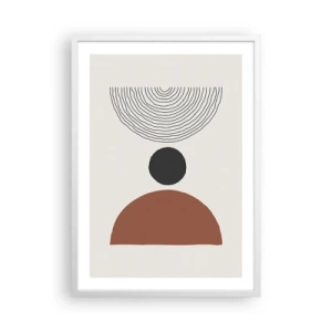 Poster in cornice bianca - Al centro dell'attenzione - 50x70 cm