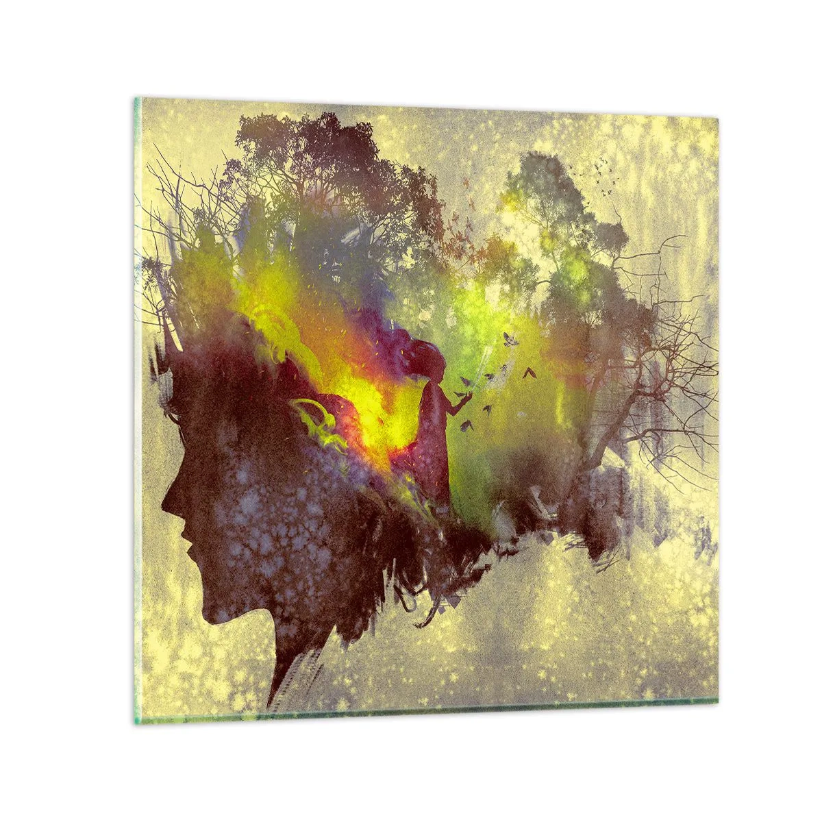 Quadro su vetro - Madre Natura - 50x50 cm