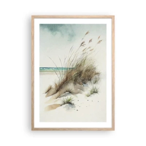 Poster in cornice rovere chiaro - Avvolti dalla sabbia - 50x70 cm