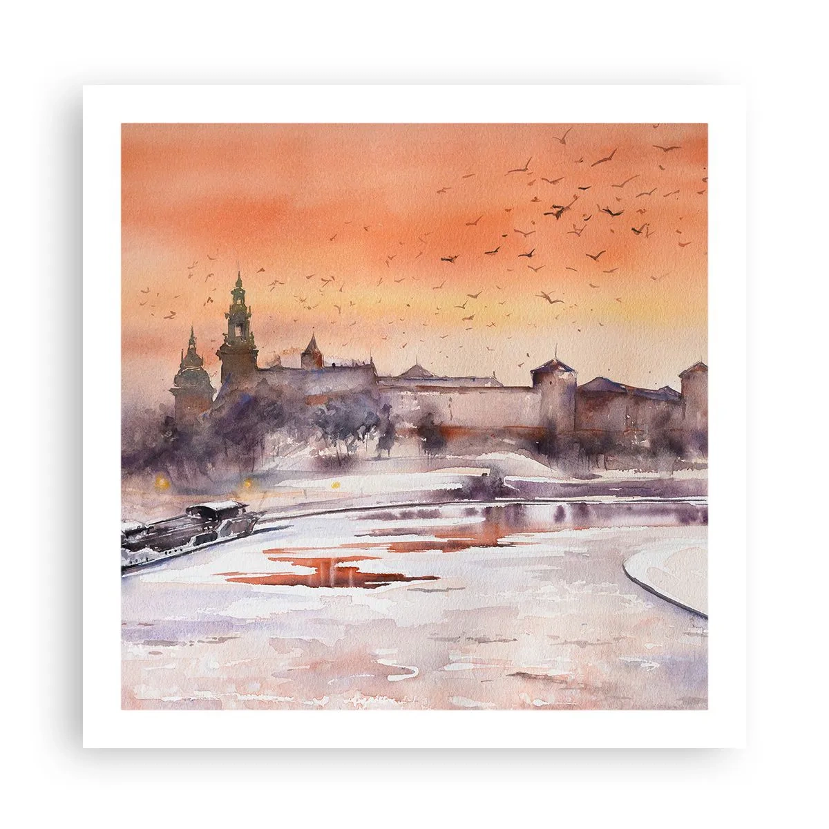 Poster - Tramonto reale - 60x60 cm
