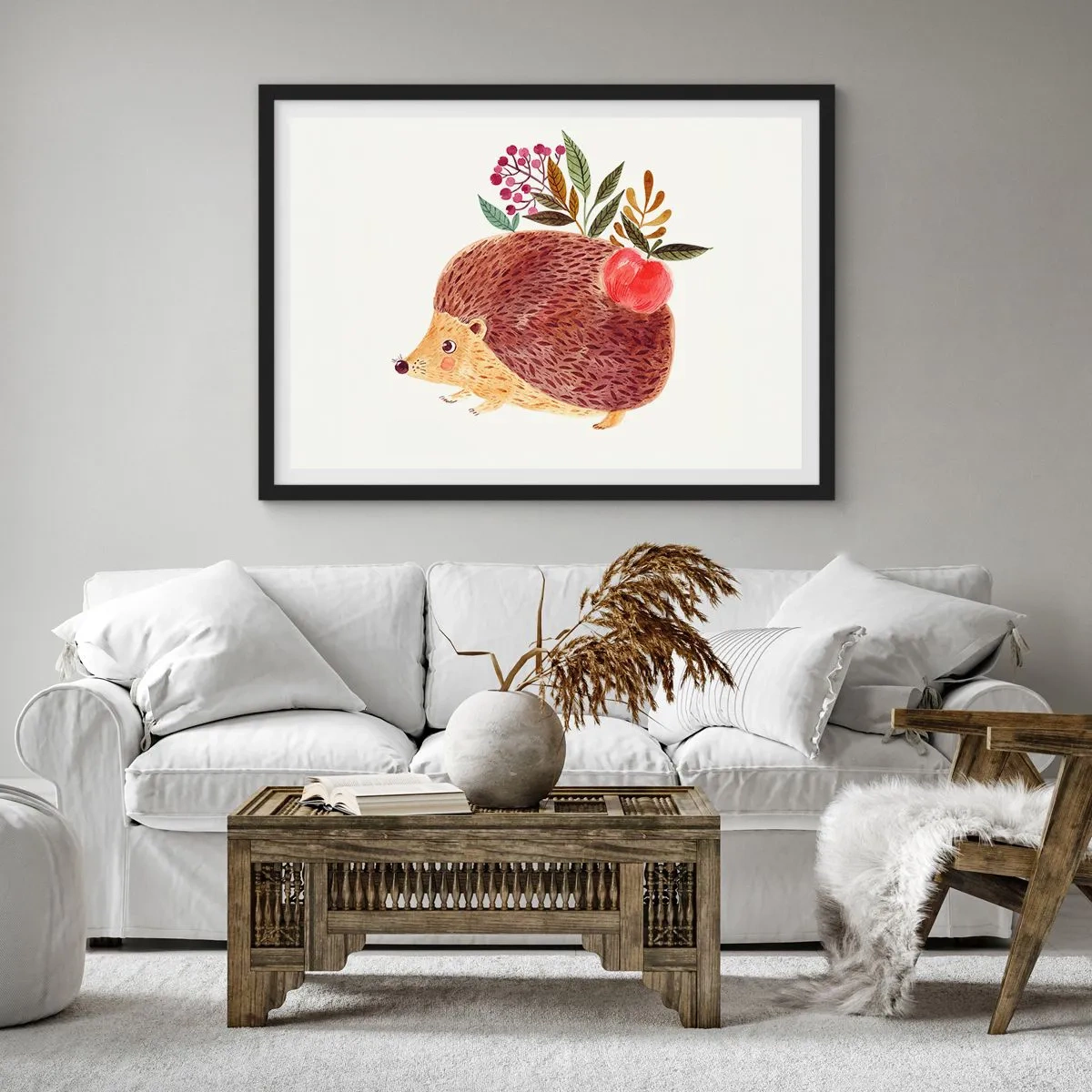 Poster in cornice nera - E mi vuoi già bene - 40x30 cm