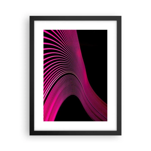 Poster in cornice nera - Il viale della luce - 30x40 cm