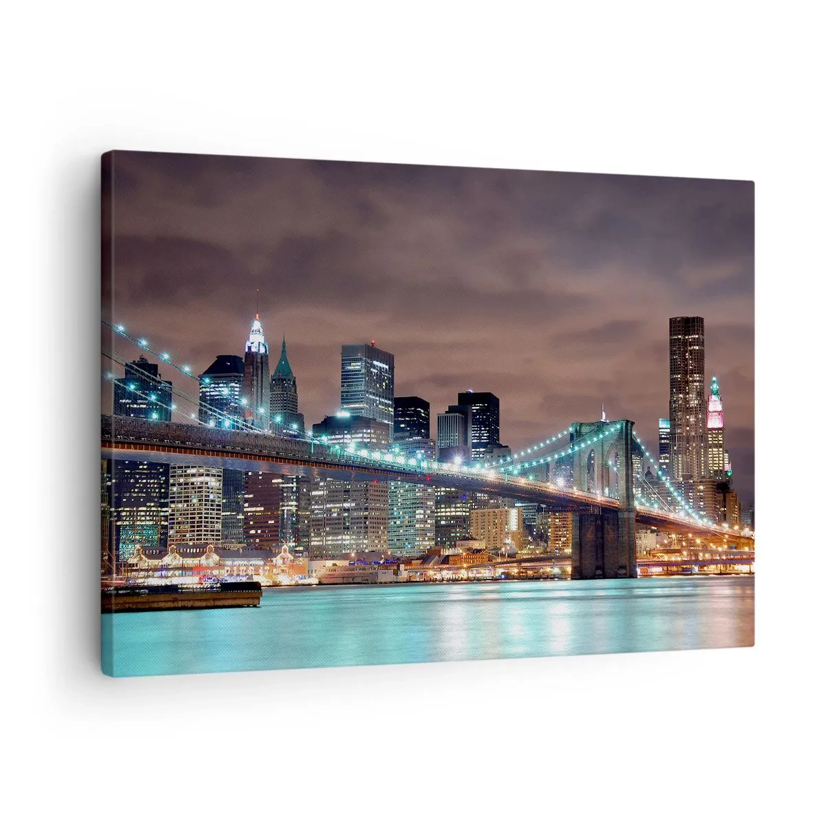 Quadro su tela - Stampe su Tela - Le luci della grande città - 70x50 cm