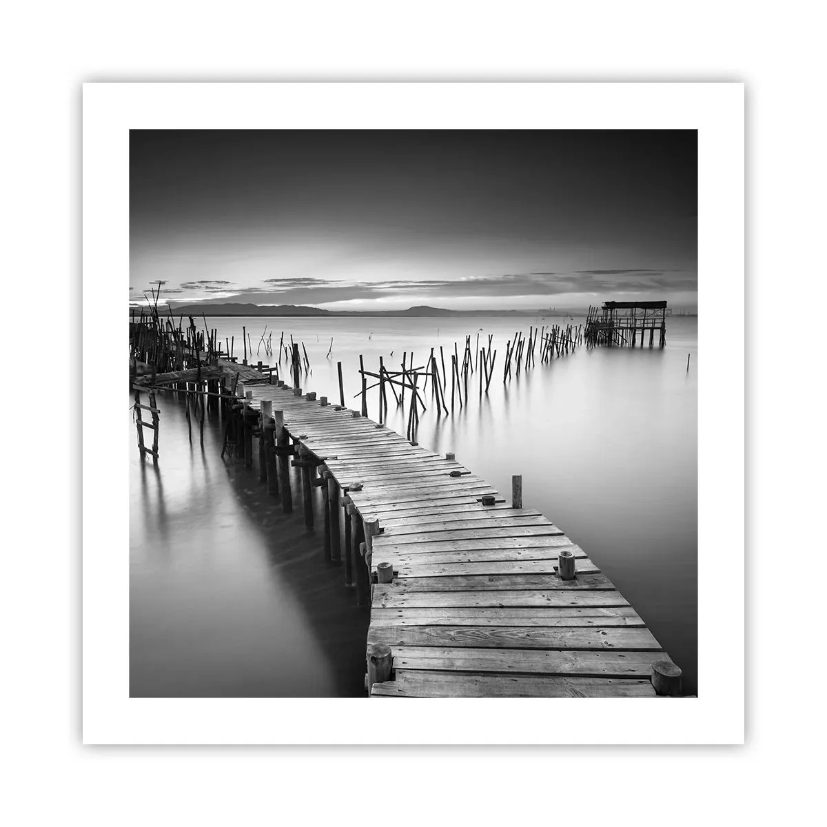 Poster - La pace della riva dimenticata - 50x50 cm