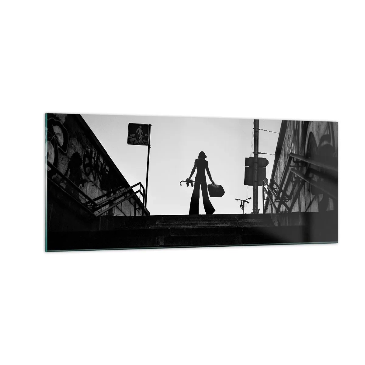 Quadro su vetro - Gita cittadina - 100x40 cm