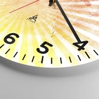 Quadrante con numeri \ 40x40 cm | Rotondo \ Vetro