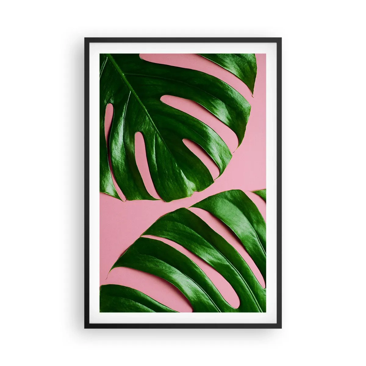 Poster in cornice nera - Appuntamento in verde - 61x91 cm