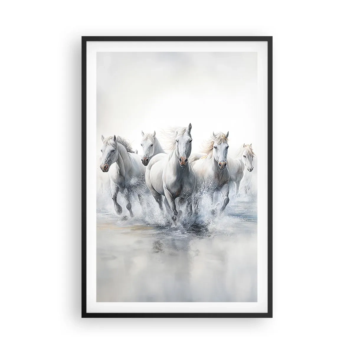 Poster in cornice nera - Magia bianca - 61x91 cm