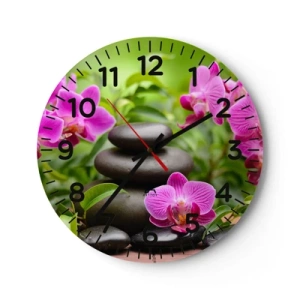 Orologio da parete - Orologio in Vetro - Piramide di pace - 40x40 cm