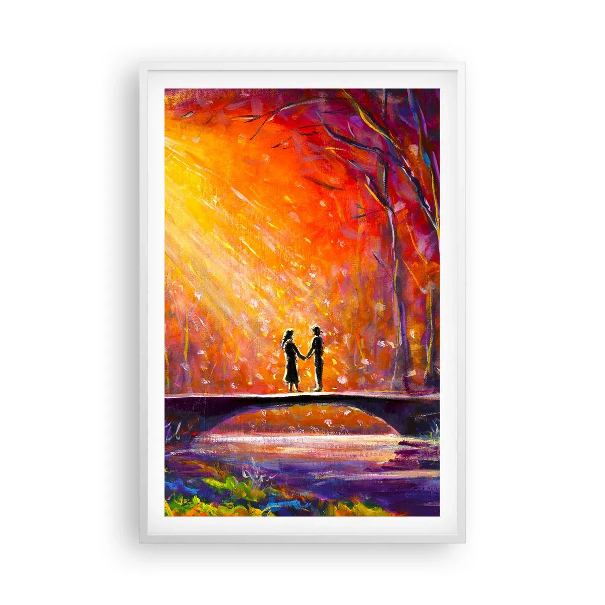 Poster in cornice bianca - Anche il cielo li ama - 61x91 cm