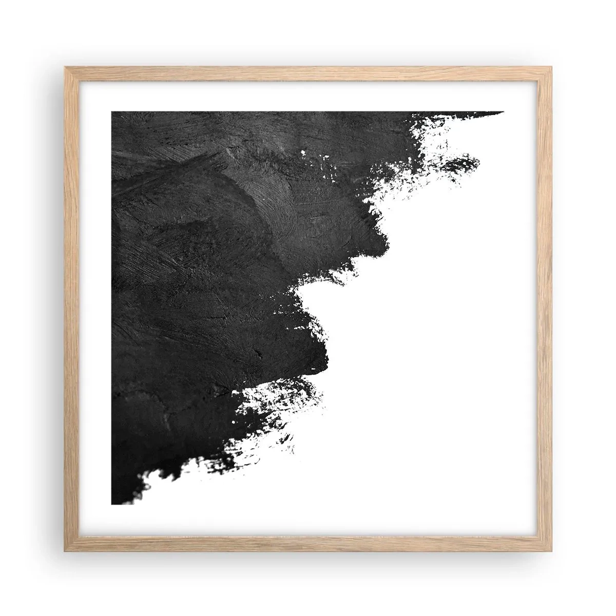 Poster in cornice rovere chiaro - Gli elementi: la terra - 50x50 cm