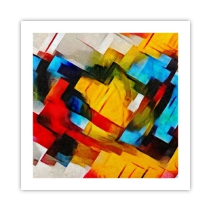 Poster - Intreccio multicolore - 50x50 cm