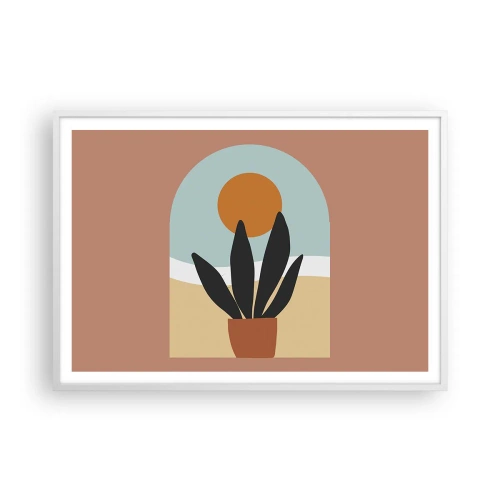 Poster in cornice bianca - Piccole gioie - 100x70 cm