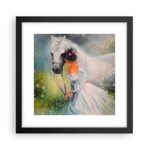 Poster in cornice nera - Come in un bel sogno - 30x30 cm