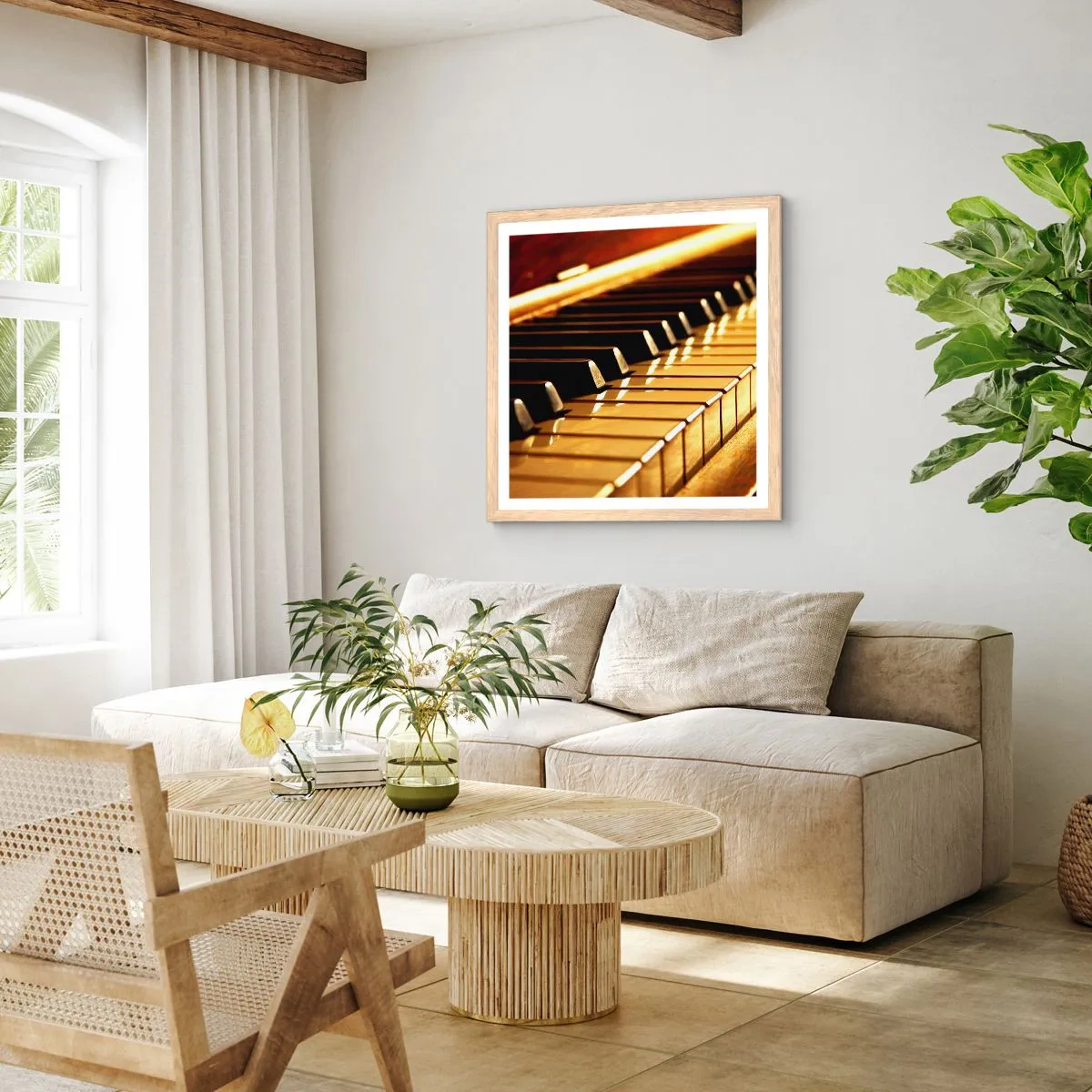 Poster in cornice rovere chiaro - Possibilità illimitate - 30x30 cm