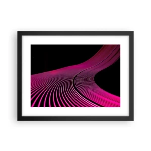 Poster in cornice nera - Il viale della luce - 40x30 cm