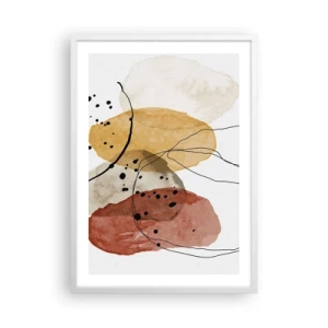 Poster in cornice bianca - Come aria leggera e trasparente - 50x70 cm