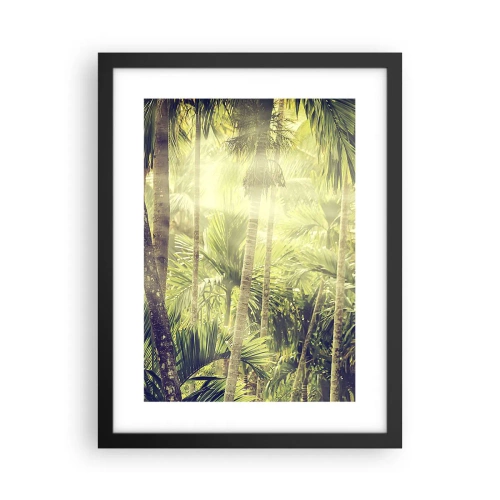 Poster in cornice nera - Nell'afa verde - 30x40 cm