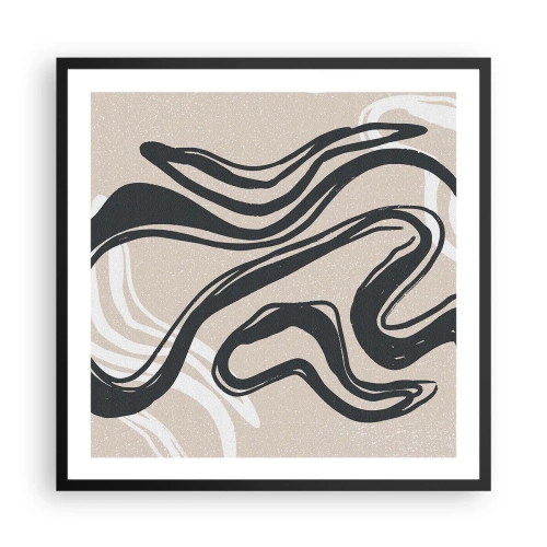 Poster in cornice nera - Espressione moltiplicata - 60x60 cm