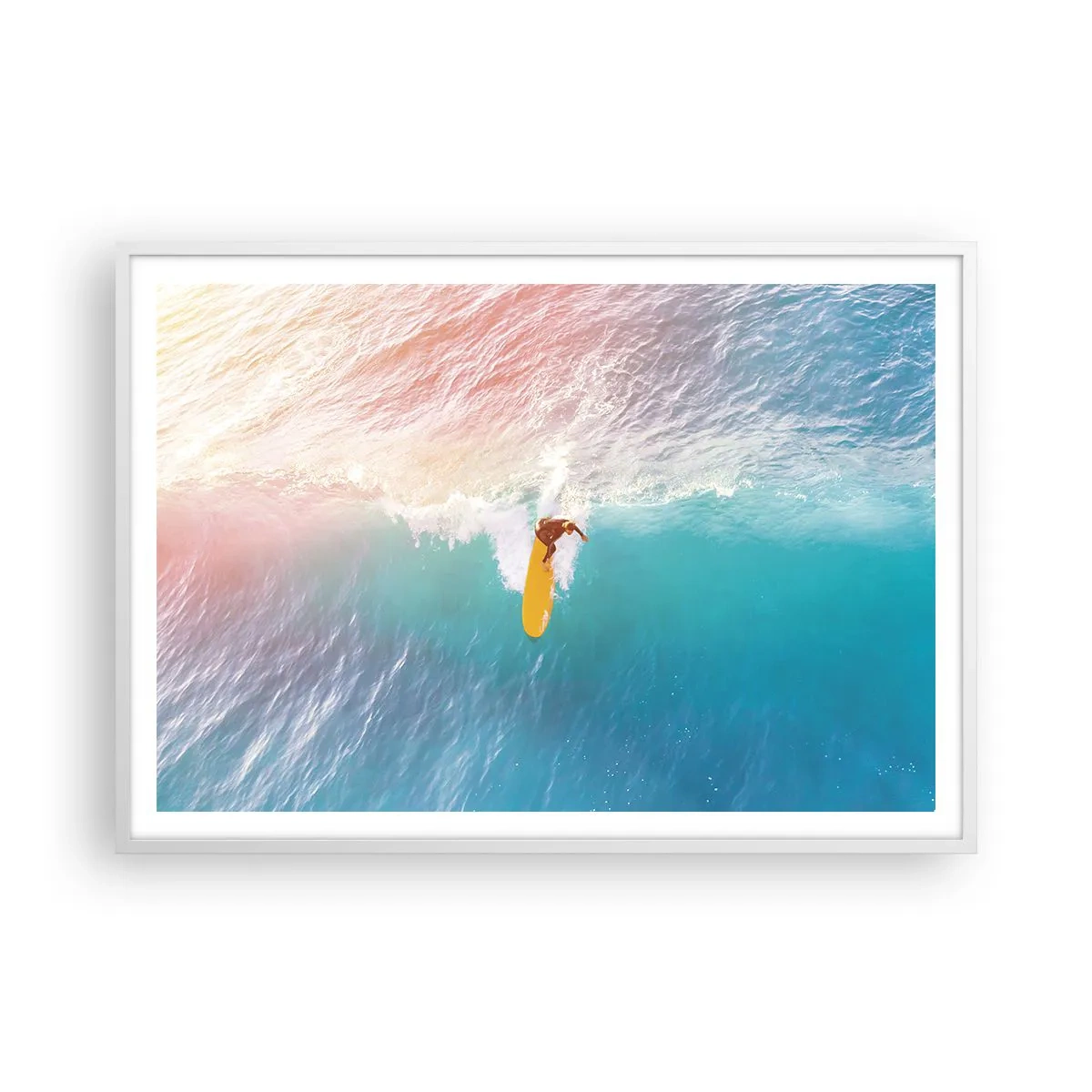 Poster in cornice bianca - Il cavaliere dell'oceano - 100x70 cm
