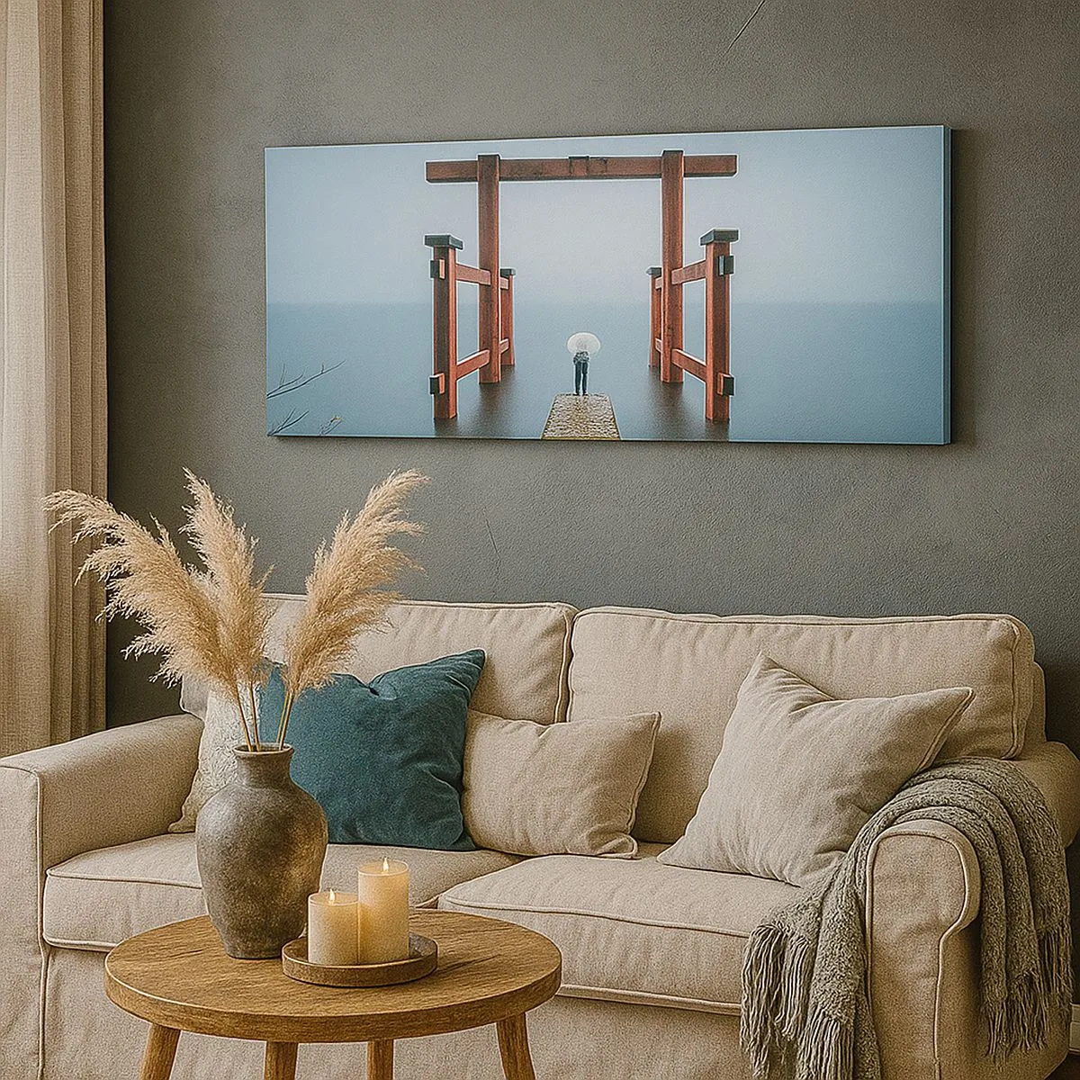 Quadro su tela - Stampe su Tela - Meditazione giapponese - 100x40 cm