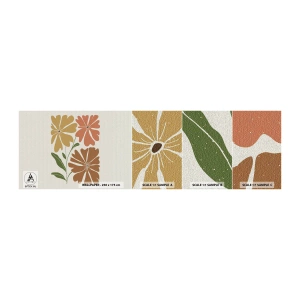 Campione di Fotomurale Adesivo Deluxe Sticker - Natura e geometria - Boho, Fiori, Minimalismo - 100x30 cm