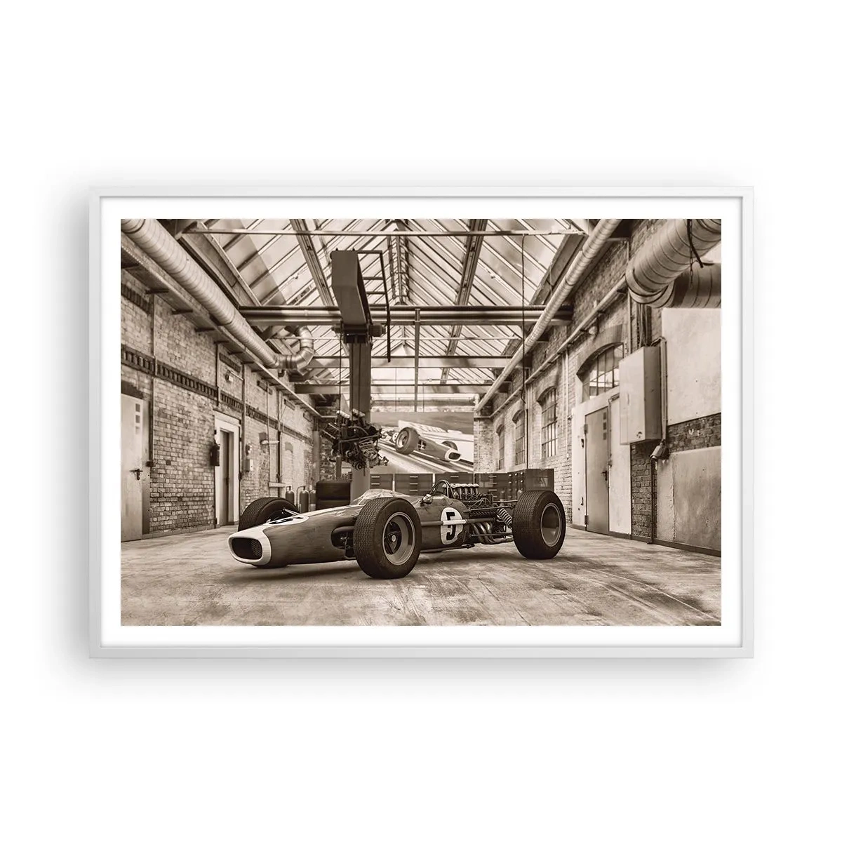 Poster in cornice bianca - Il riposo del vincitore - 100x70 cm