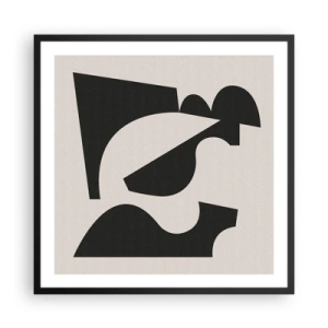 Poster in cornice nera - Kit di montaggio - 60x60 cm