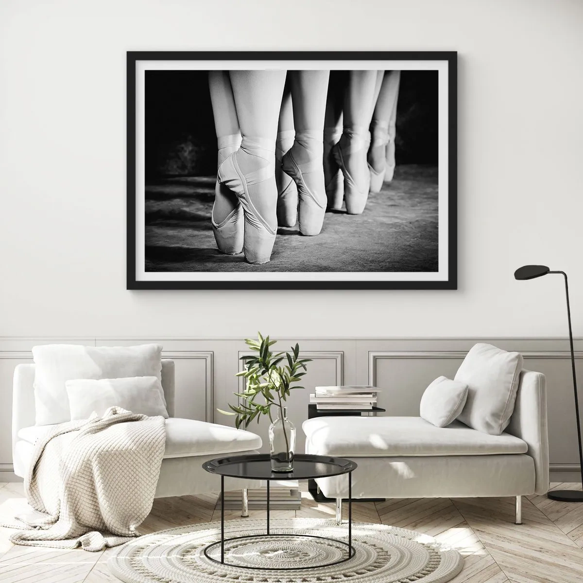 Poster in cornice nera - Insieme, con leggerezza - 91x61 cm