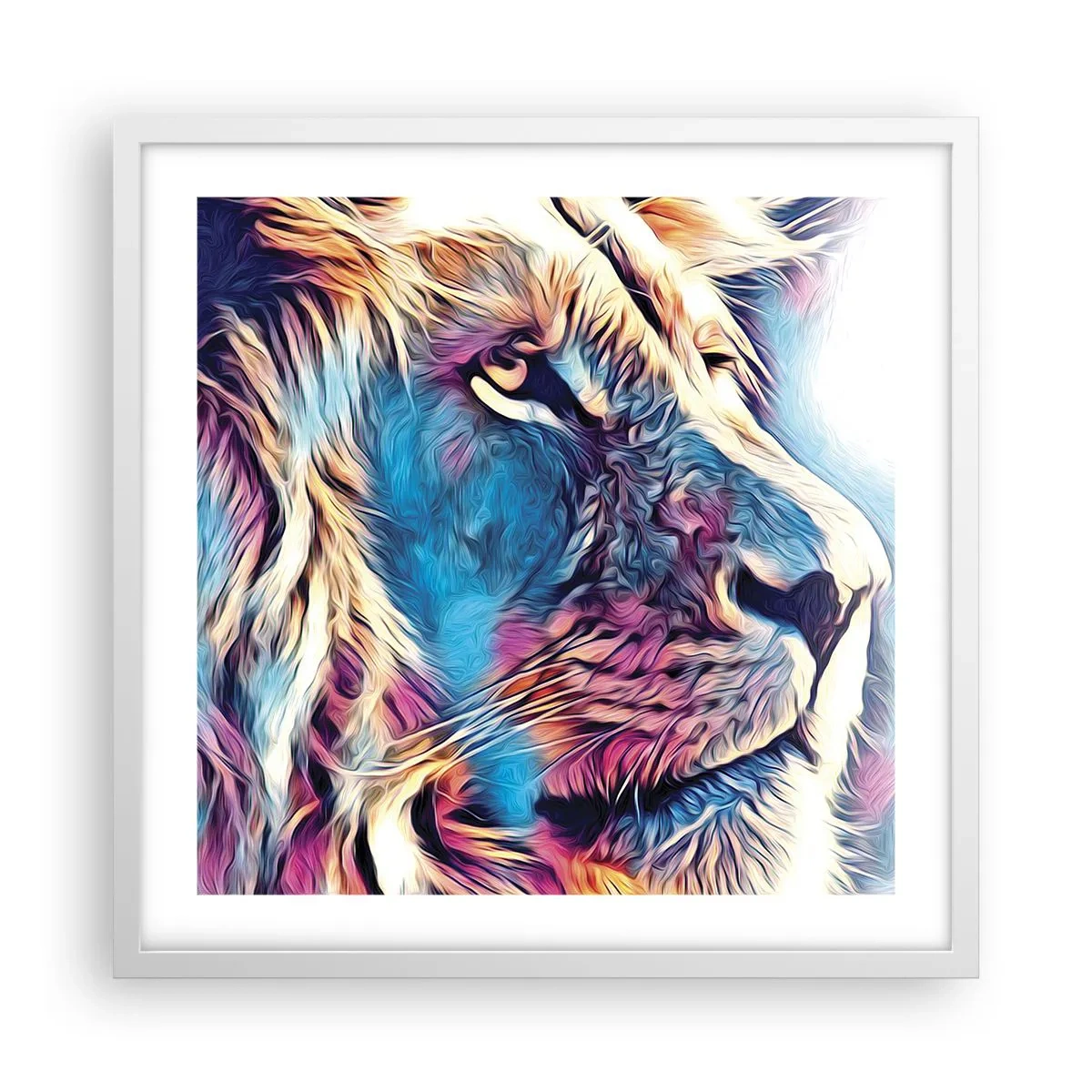 Poster in cornice bianca - La saggezza della natura - 50x50 cm