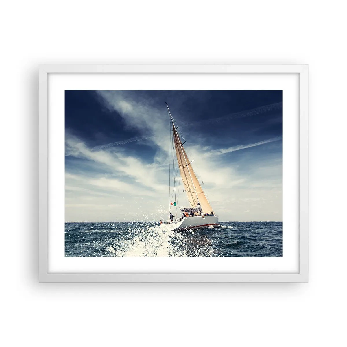 Poster in cornice bianca - Non ci raggiungeranno! - 50x40 cm