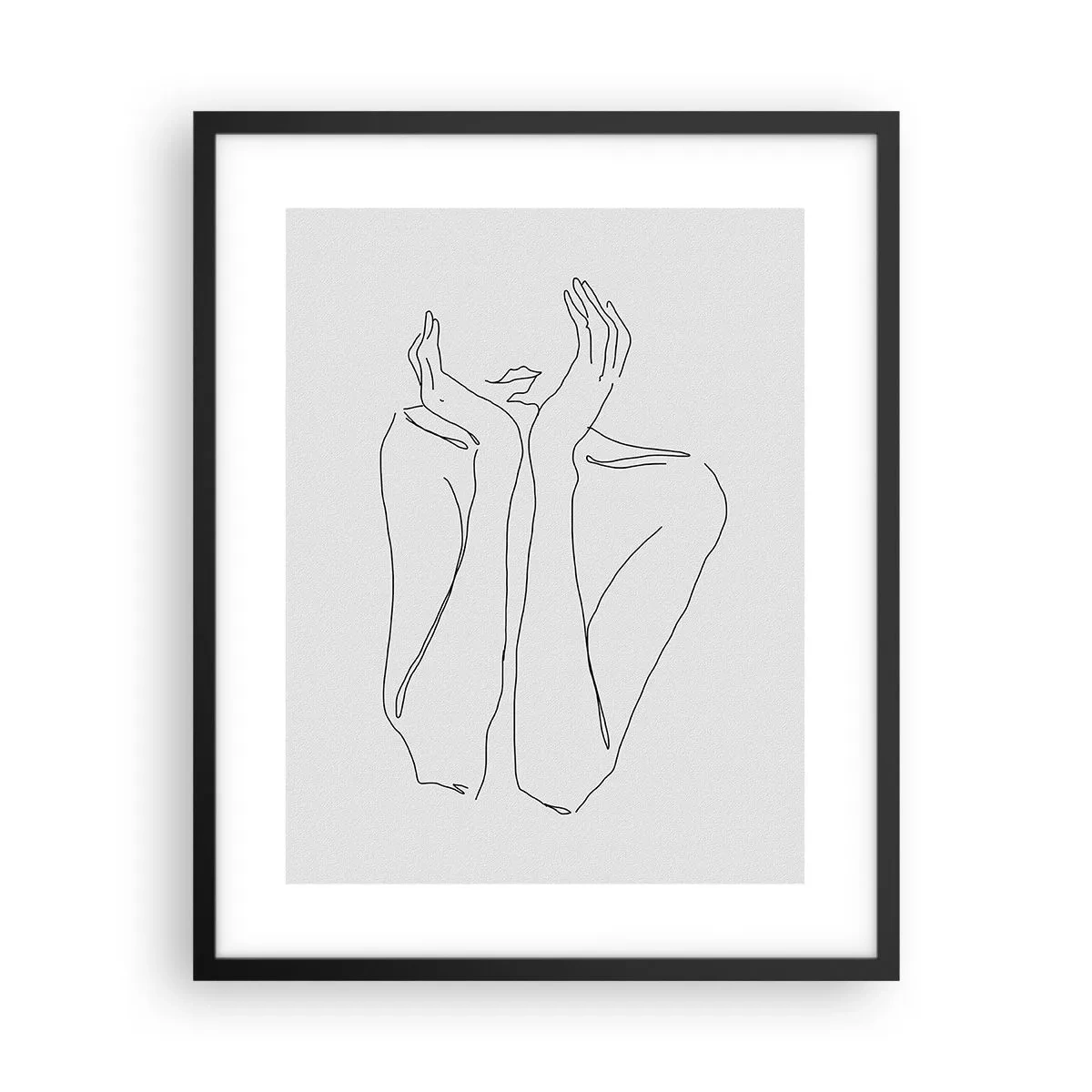 Poster in cornice nera - Quello che sognano le ragazze - 40x50 cm
