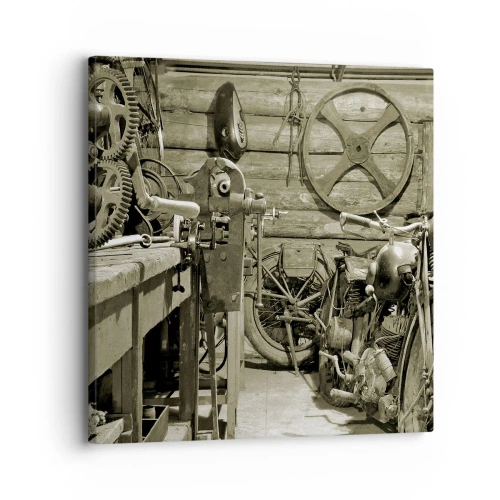 Quadro su tela - Stampe su Tela - Nel capanno di zio Alfredo - 30x30 cm