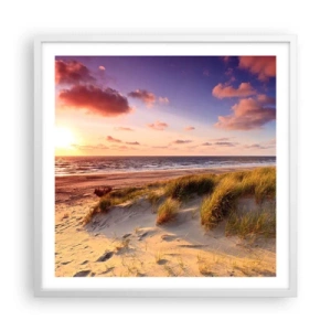 Poster in cornice bianca - L'aria già profuma di estate - 60x60 cm