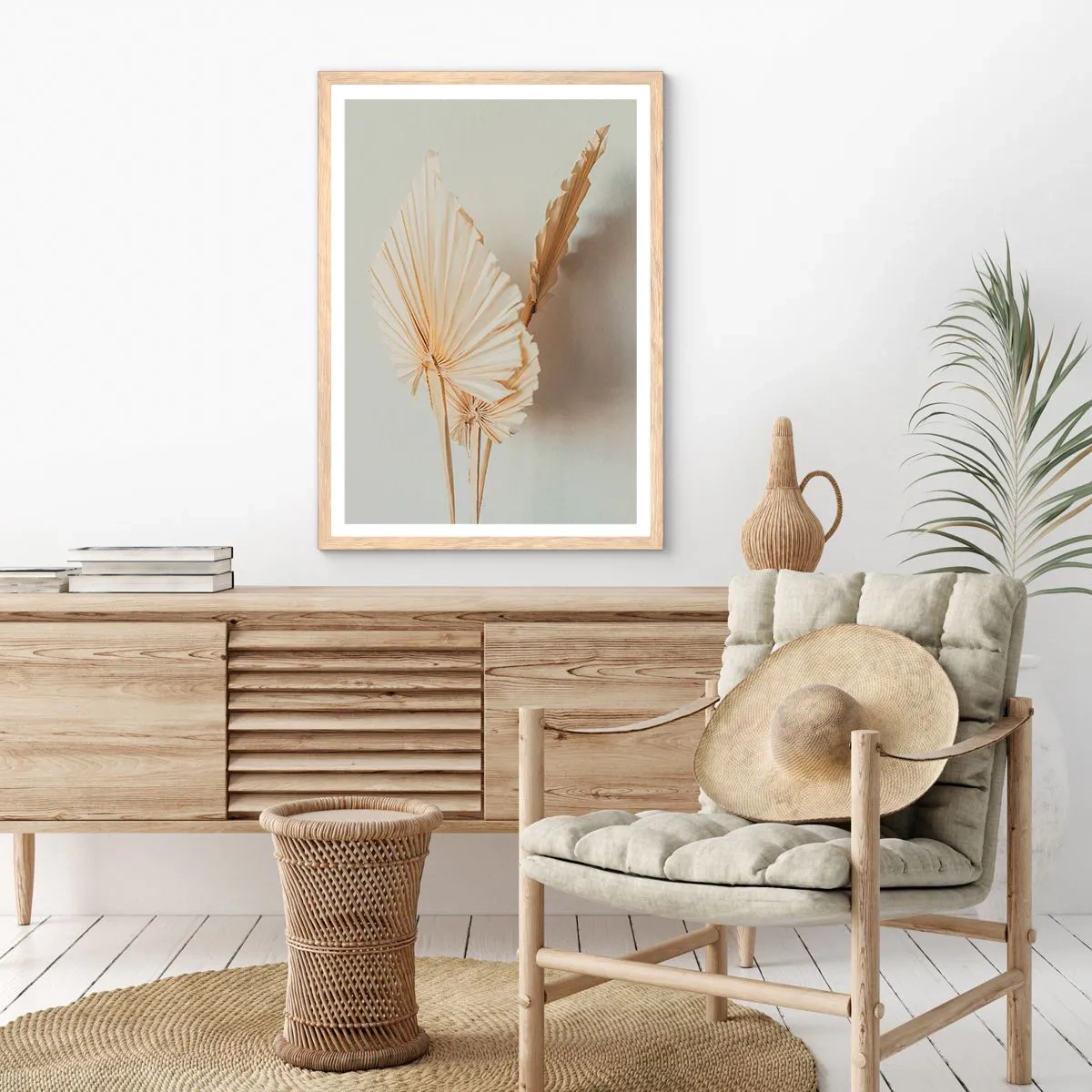 Poster in cornice rovere chiaro - Quando serve il sollievo - 70x100 cm