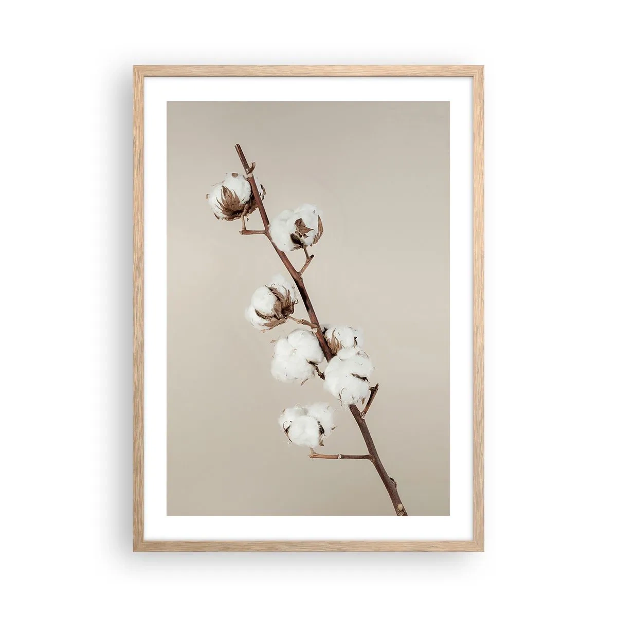 Poster in cornice rovere chiaro - Alla fonte della morbidezza - 50x70 cm
