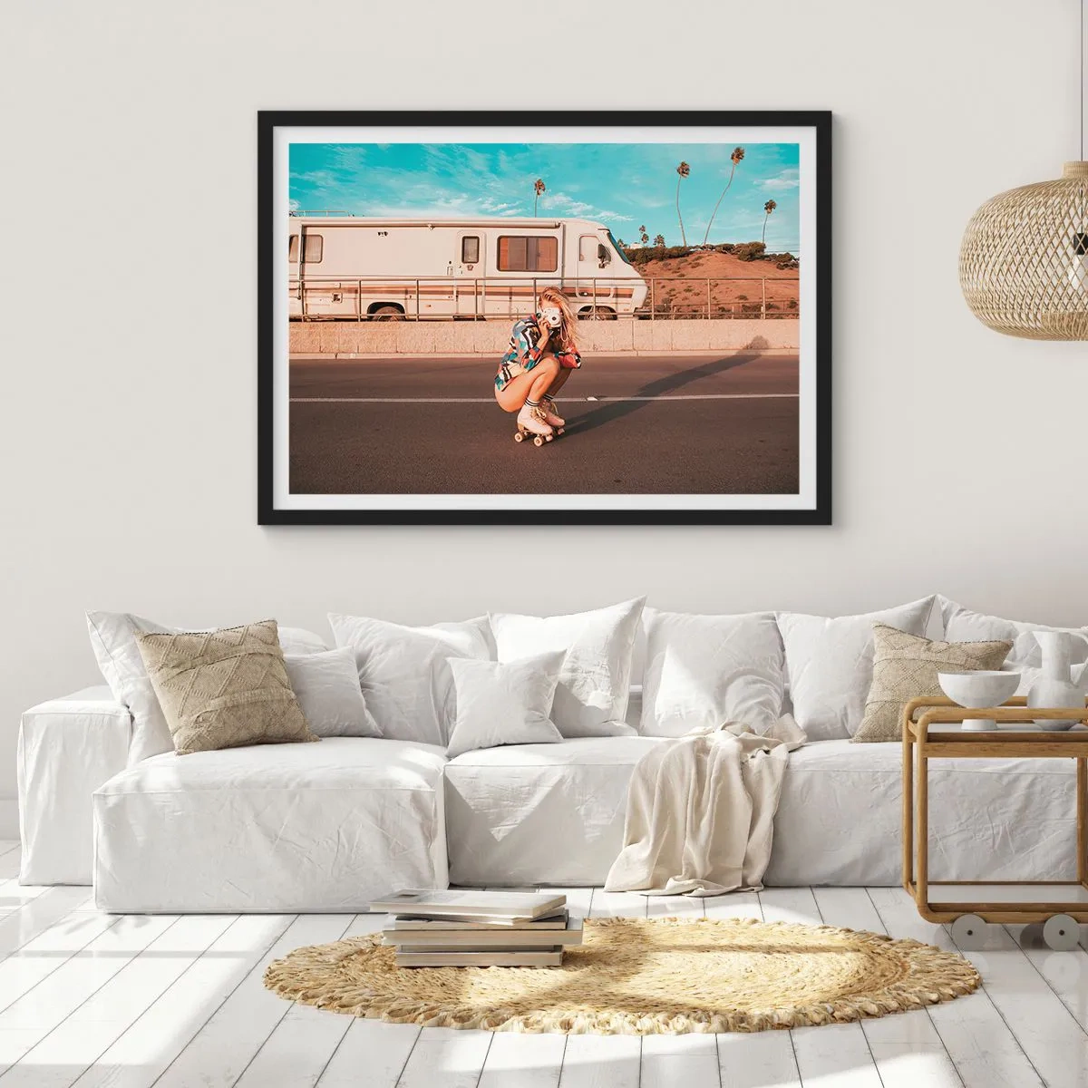Poster in cornice nera - Sorridi per favore! - 91x61 cm