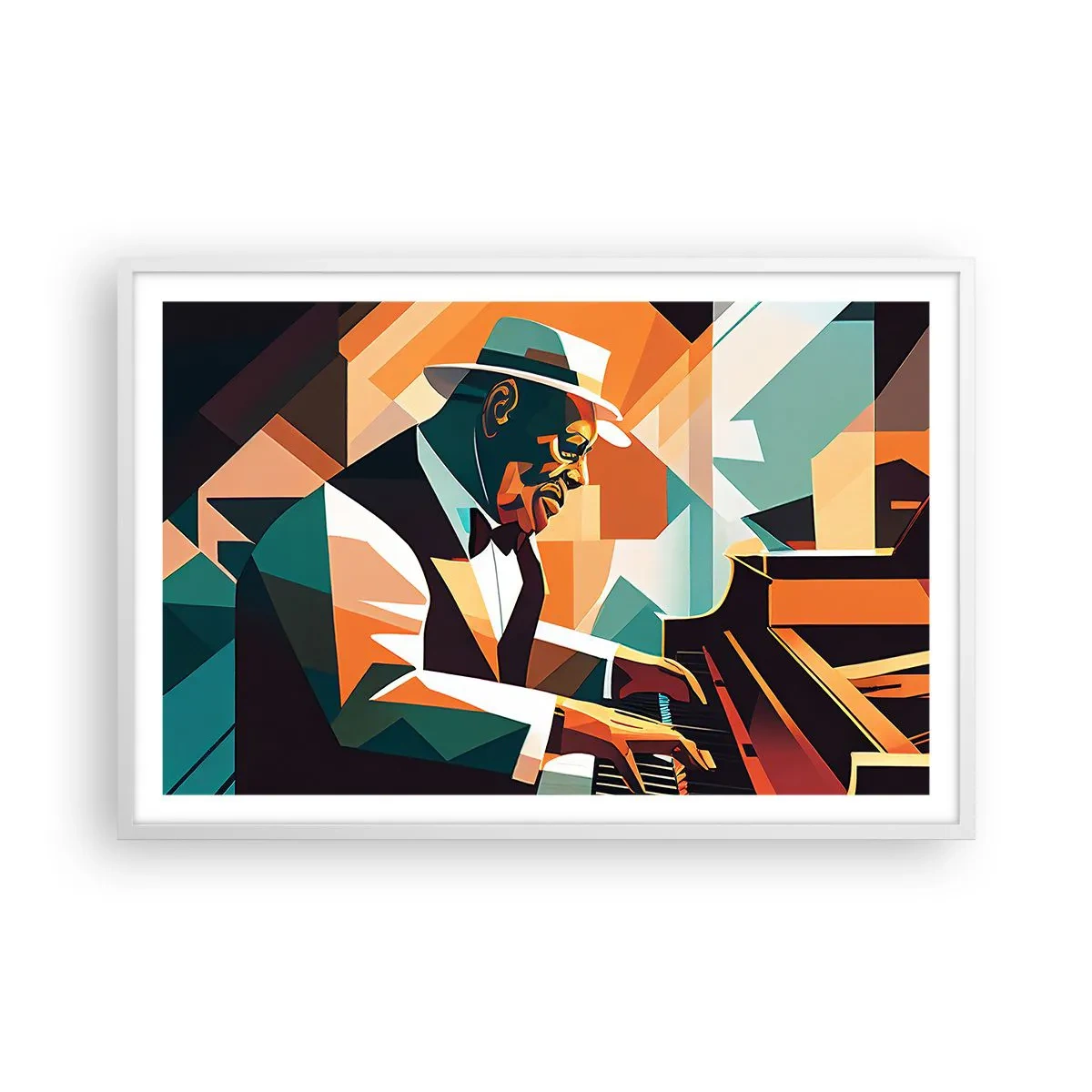 Poster in cornice bianca - Tutto il jazz - 91x61 cm