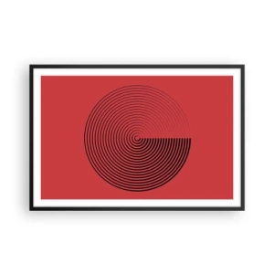 Poster in cornice nera - Movimento circolare - 91x61 cm