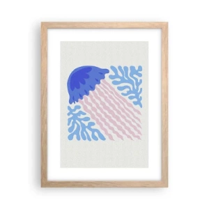 Poster in cornice rovere chiaro - Come di un altro mondo - 30x40 cm