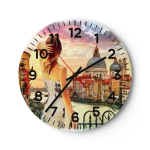 Orologio da parete - Orologio in Vetro - Se un'avventura allora solo a... - 40x40 cm