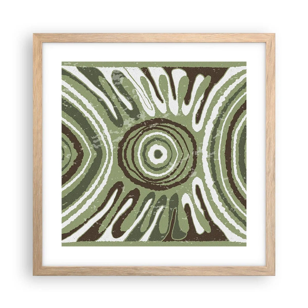 Poster in cornice rovere chiaro - Esplosione di emozioni - 40x40 cm