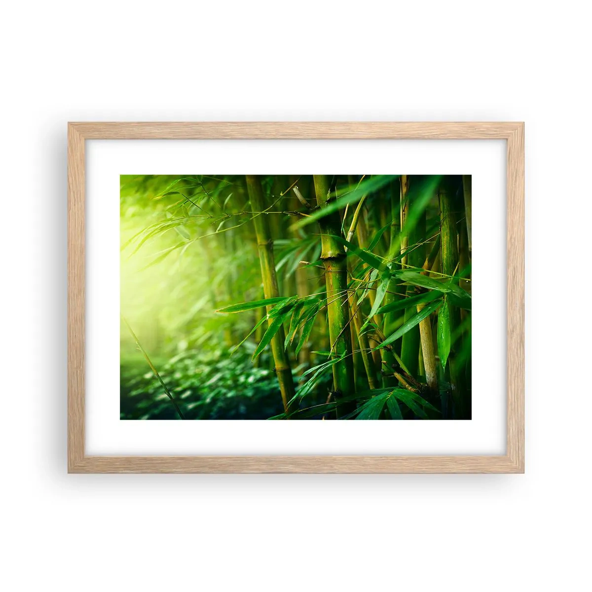 Poster in cornice rovere chiaro - Conoscere il verde in sé - 40x30 cm