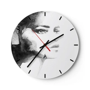 Orologio da parete - Orologio in Vetro - Fatta di mistero e di nebbia - 40x40 cm