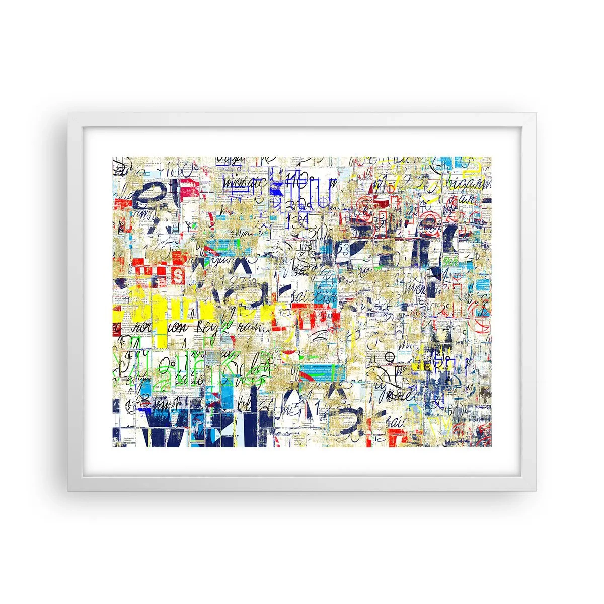 Poster in cornice bianca - Semplicemente bello da vedere - 50x40 cm