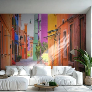Fotomurali Autoadesivo Deluxe Sticker - Angolo multicolore - Città, Venezia, Architettura - 250x175 cm