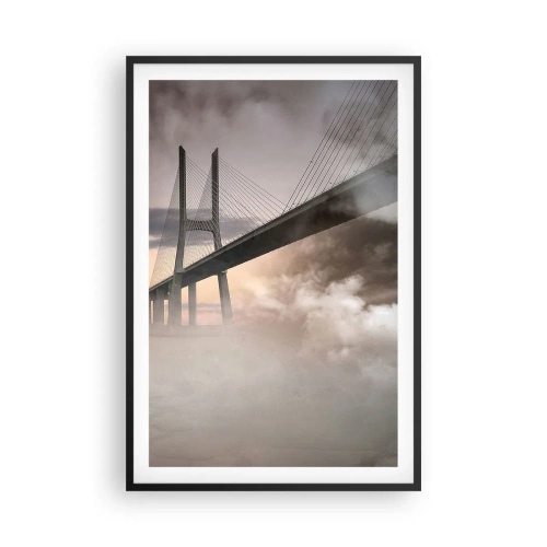 Poster in cornice nera - Sul fiume che non c'è - 61x91 cm