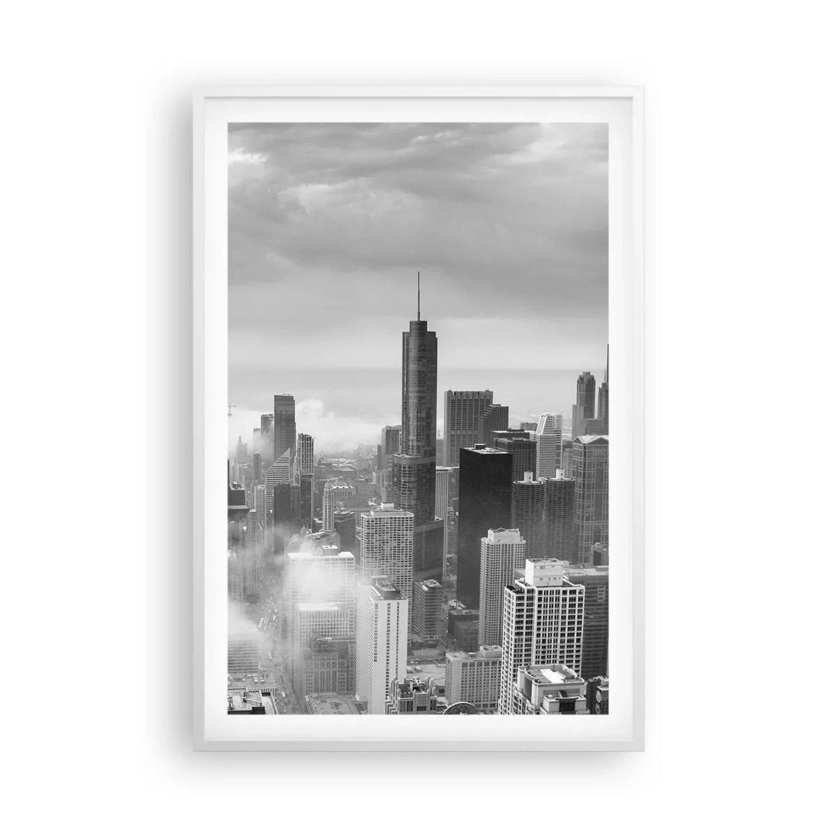 Poster in cornice bianca - Paesaggio americano - 61x91 cm